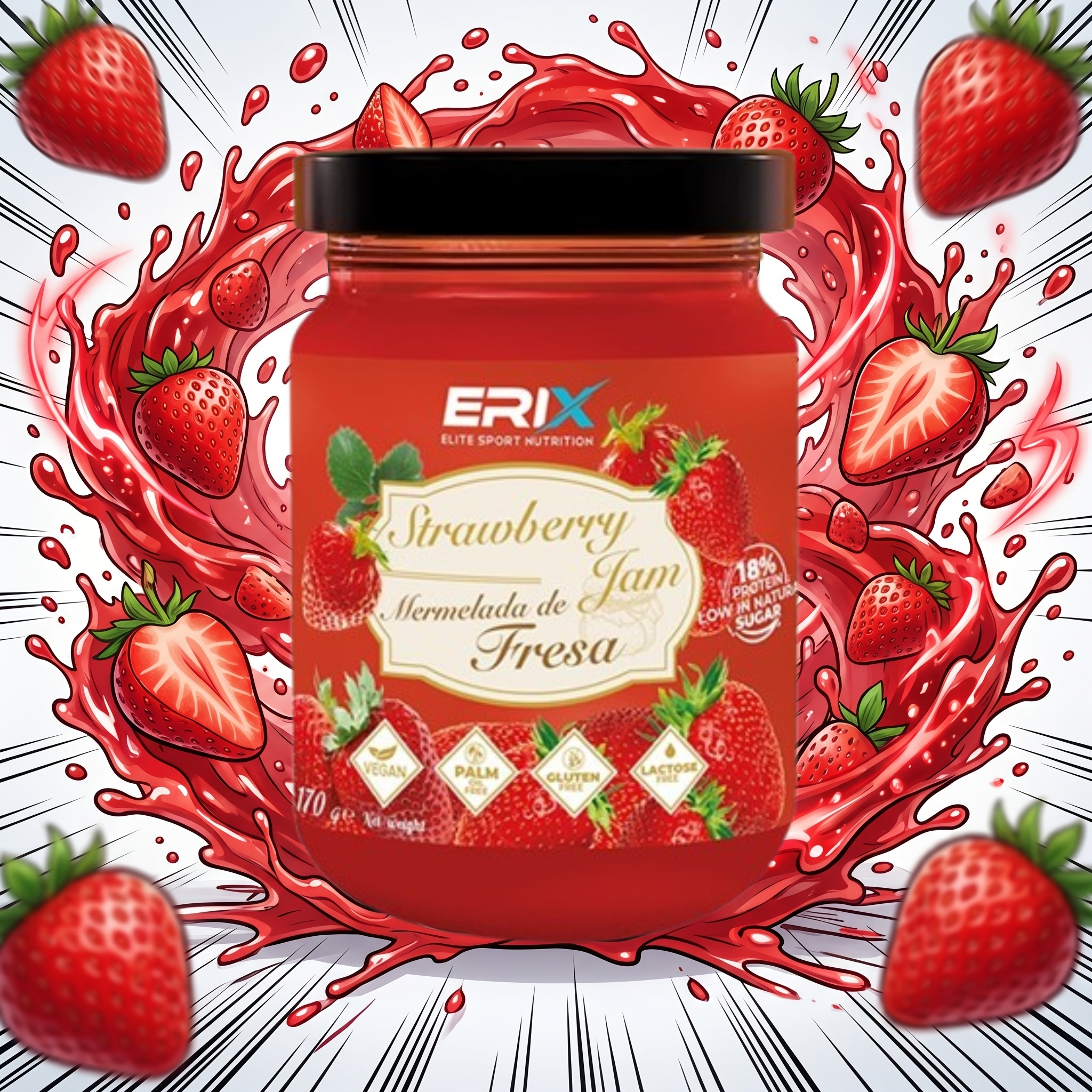 Mermelada 0% Fresa 18% Proteína